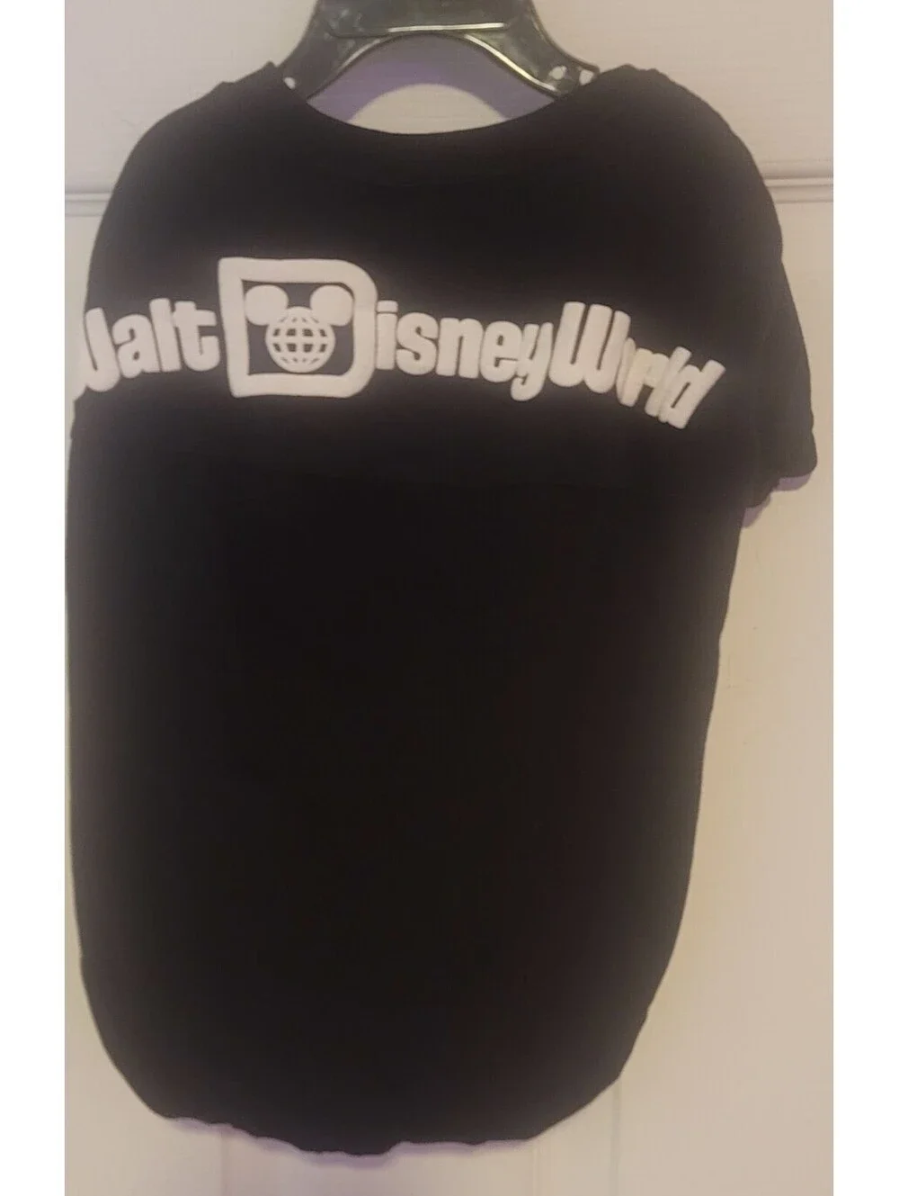 WALT DISNEY WORLD BLACK T SHIRT DOG PET LARGE